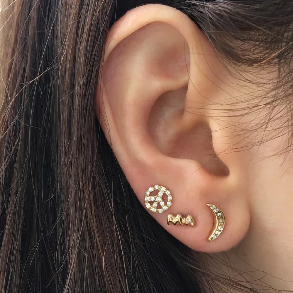 23632186_10109340532489833_2644774847843241168_o White Diamond Peace Sign Studs