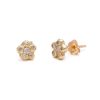 yellow-gold-diamond-newflower-studs yellow gold diamond newflower studs