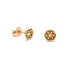yellow-gold-flower-disk-stud-earrings Flower Disk Stud Earrings in Yellow Gold