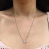 Diamond Peace Sign Necklace