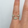 Opal Diamond Eye Ring