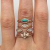 Opal Diamond Eye Ring