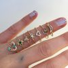 Rainbow Mini Moon Ring