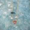 CA069780-5CB1-40AA-84CF-BFE45138E59F Multicolor Tiny Open Heart Necklace
