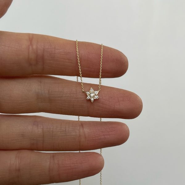 Diamond 6 Point Star Necklace