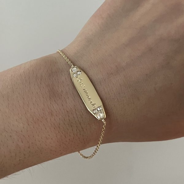 Diamond Id Bracelet