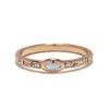 pink gold opal marquis band Opal Marquis Band in 14k Pink Gold with Gemstones and Diamonds