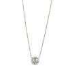 Elisa Solomon - Platinum Diamond Tiny Peace Sign Necklace