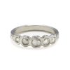 platinum wedding band 5 rosecut diamonds 5 Rosecut Diamond Wedding band