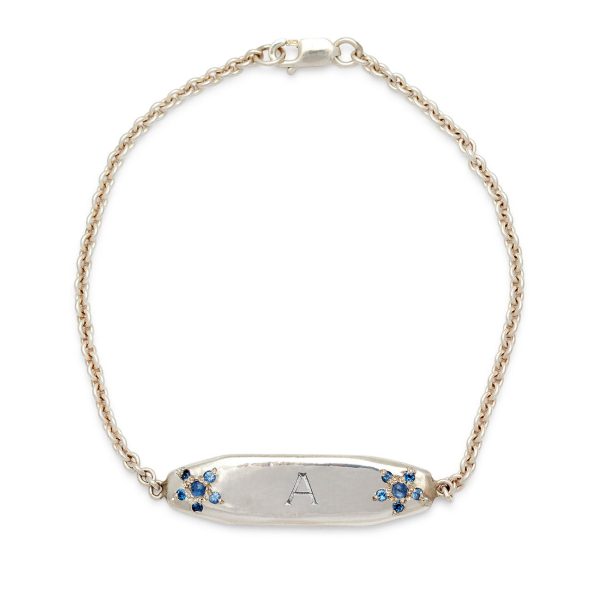 sterling-silver-ID-bracelet-1-bold-letter-engraved sterling silver ID bracelet 1 bold letter engraved