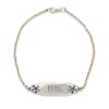 sterling-silver-ID-bracelet-4-letters sterling silver ID bracelet 4 letters