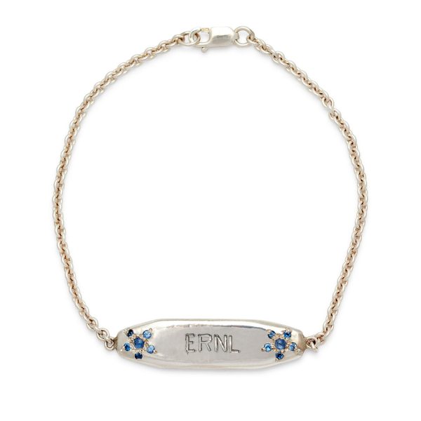 sterling-silver-ID-bracelet-4-letters sterling silver ID bracelet 4 letters