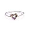 sterling silver multicolor tiny open heart ring Multicolor Tiny Open Heart Ring