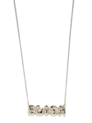 white gold name necklace Elisa Solomon - White Gold Name Necklace