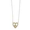 white gold peace heart necklace Elisa Solomon - White Gold Peace Heart Necklace