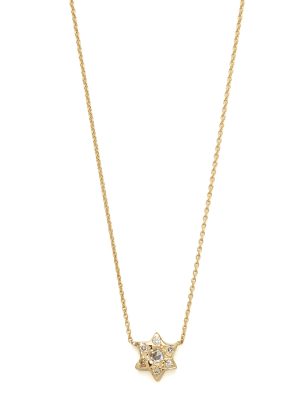 Elisa Solomon - Yellow Gold 6 Point Star Necklace