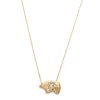 Elisa Solomon - Yellow Gold Bear Necklace