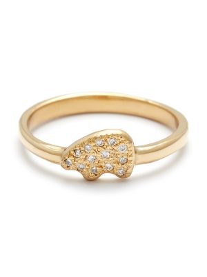Diamond Melee Bear Ring