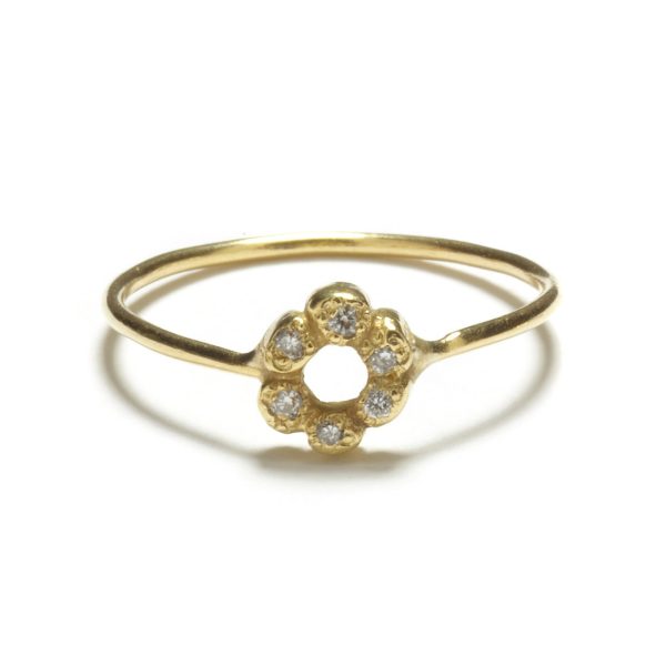 Diamond Flower Child Ring