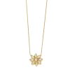 yellow gold flower power necklace Elisa Solomon - Yellow Gold Flower Power Necklace