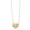 Elisa Solomon - Yellow Gold Love Heart Necklace