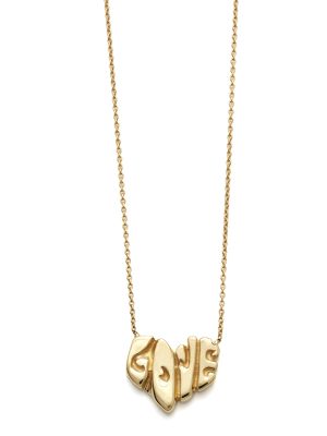 Elisa Solomon - Yellow Gold Love Heart Necklace