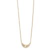 Elisa Solomon - Yellow Gold Mini Moon Necklace