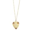 Elisa Solomon - Yellow Gold Multicolor Guitar Pick Necklace
