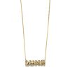 yellow gold name necklace Elisa Solomon - Yellow Gold Name Necklace