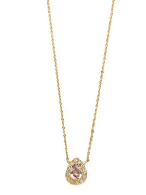 Elisa Solomon - Yellow Gold Pear Necklace
