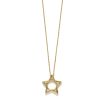 yellow gold star necklace Elisa Solomon - Yellow Gold Star Necklace