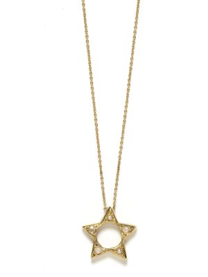 Elisa Solomon - Yellow Gold Star Necklace