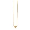 yellow gold tiny open heart necklace Elisa Solomon - Yellow Gold Tiny Open Heart Necklace