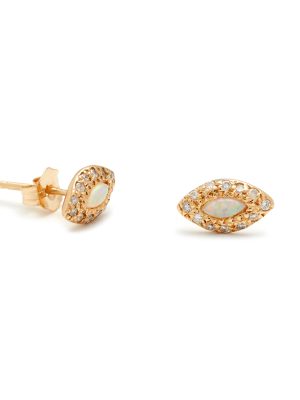 yellow-gold-marquis-eye-studs Yellow Gold Marquis Eye Studs Elisa Solomon Jewelry