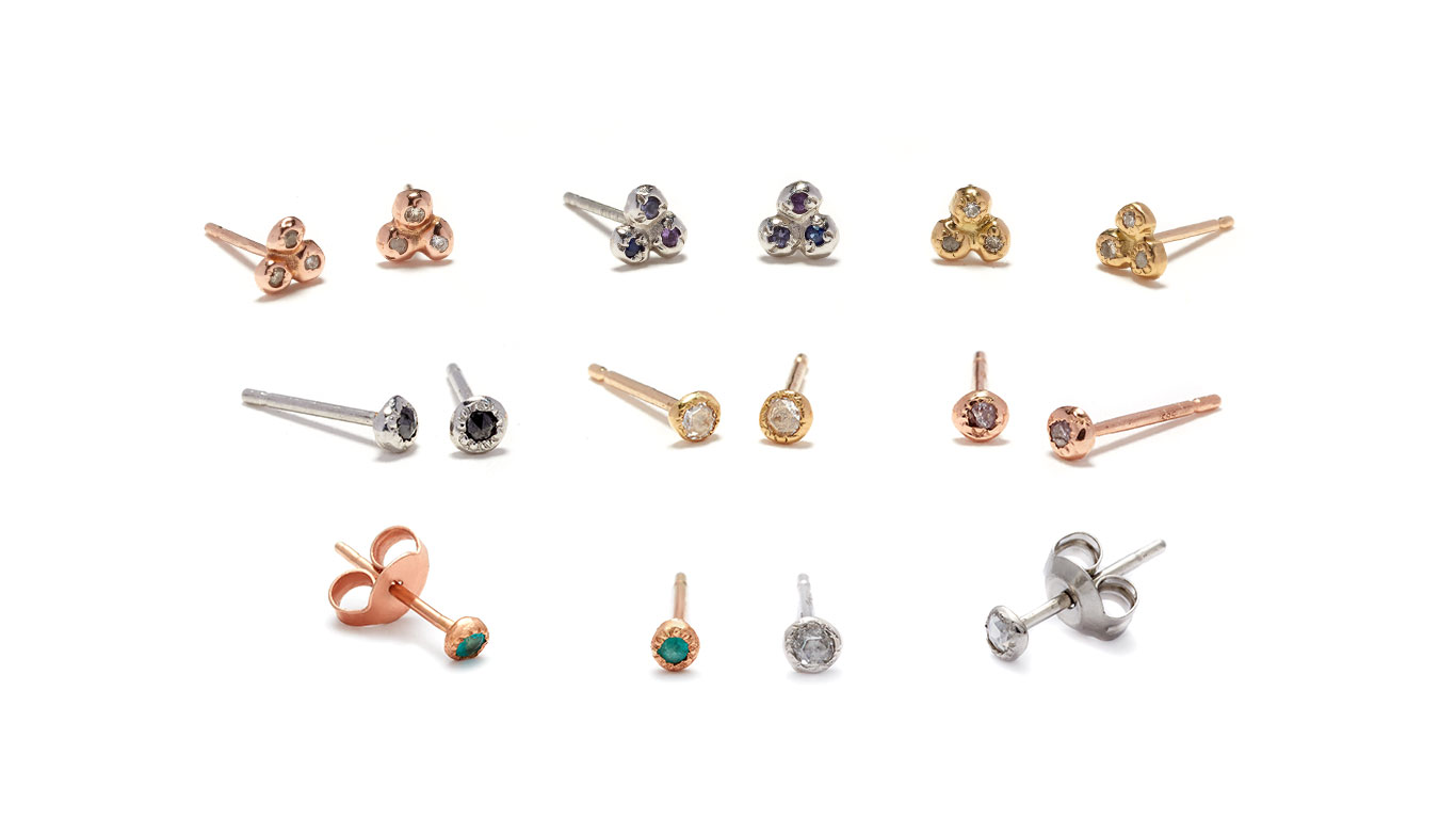 Spring Jewelry Seedling Stud Earrings