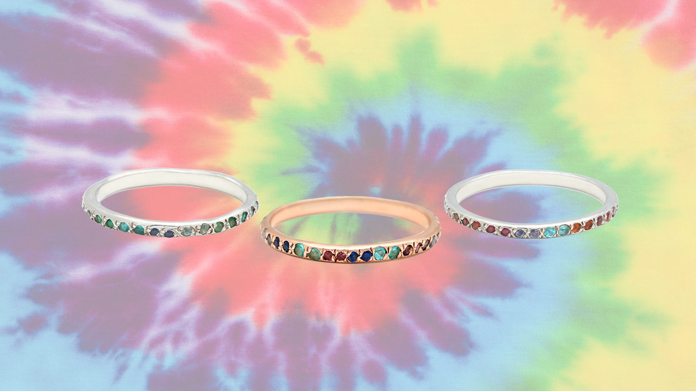 Tie Dye Rings - Elisa Solomon Jewelry