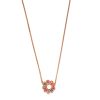 Pink Gold Multicolor Flower Child Necklace