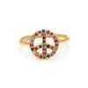 yellow-gold-peace-sign-ring Yellow Gold Peace Sign Ring - Handmade Jewelry - Elisa Solomon Jewelry
