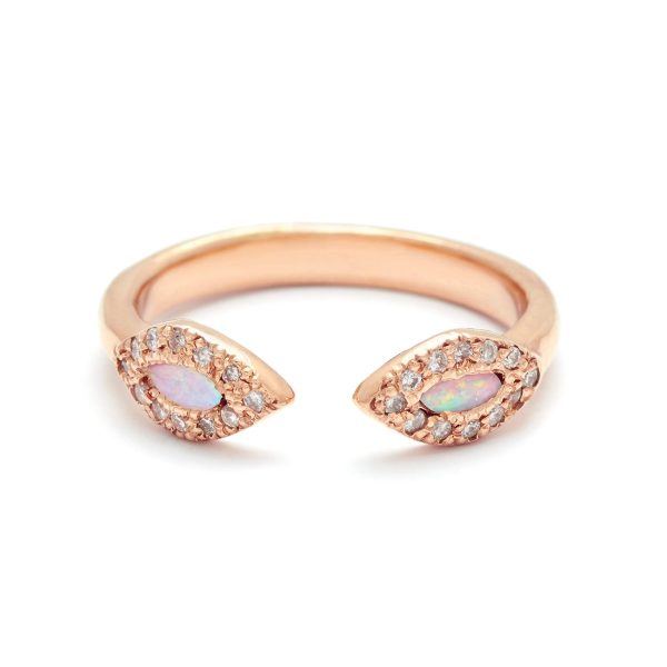 pink-gold-opal-eye-cuff-ring-18k-web Pink Gold Opal Eye Cuff Ring