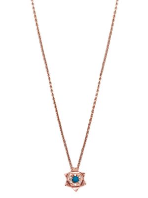 pink-gold-star-necklace Pink Gold 6 Point Star Necklace