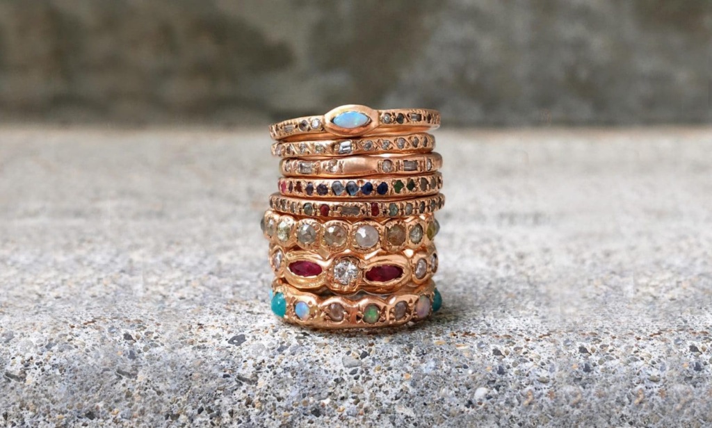 Yummy Gold Wedding Rings - Elisa Solomon Jewelry