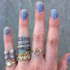 Rainbow Open Heart Ring