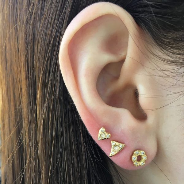 Diamond Flower Child Studs