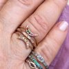 Rainbow Mini Moon Ring