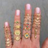 Rainbow Mini Moon Ring