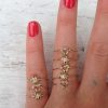 IN AgeteRings Multicolor Tiny Open Heart Ring