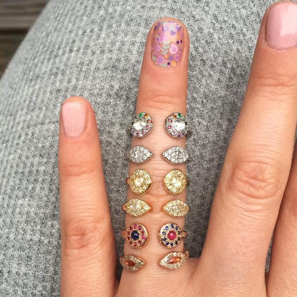 IN RingsCuffs Diamond Eyes Cuff Ring