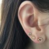 IMG_3739 Diamond Flower Disk Studs