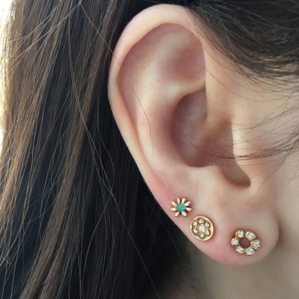 IMG_3739 Diamond Flower Disk Studs