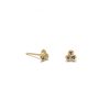 Yellow Gold Tie Dye 3 Seedling Studs